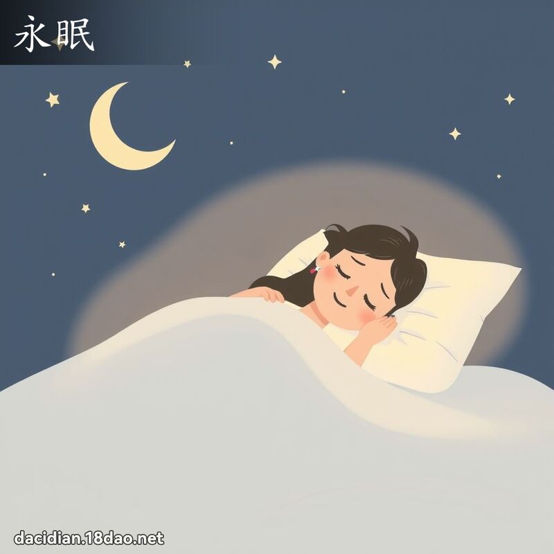 永眠 - 国语大辞典配图