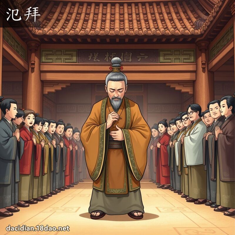 氾拜 - 国语大辞典配图