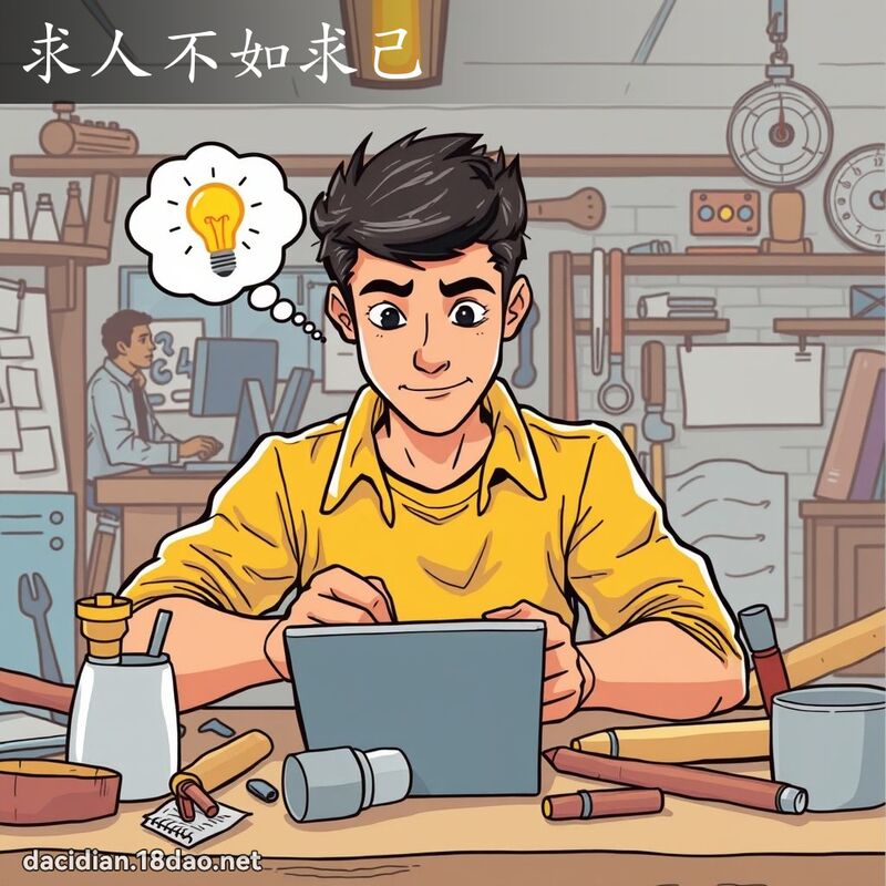 求人不如求己 - 國語大辭典配圖