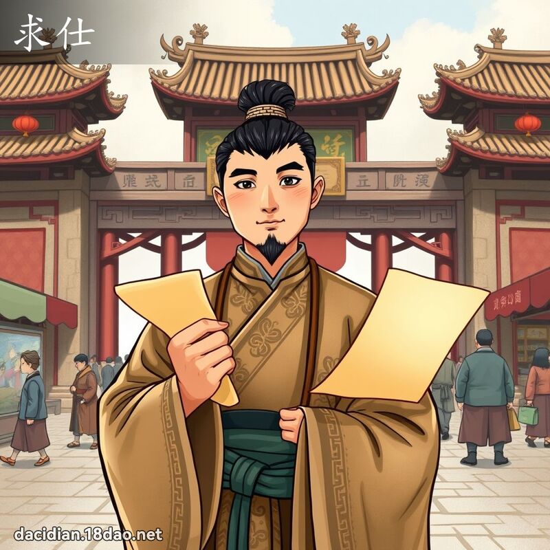 求仕 - 國語大辭典配圖