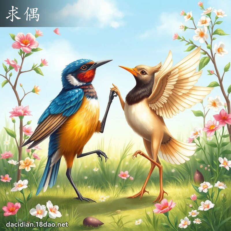 求偶 - 国语大辞典配图