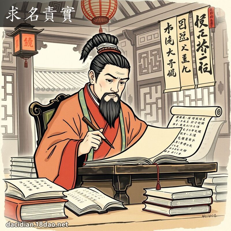 求名責實 - 國語大辭典配圖