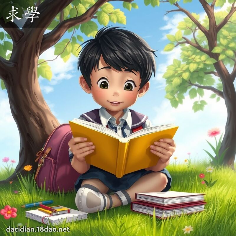 求學 - 國語大辭典配圖