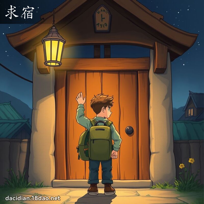 求宿 - 國語大辭典配圖
