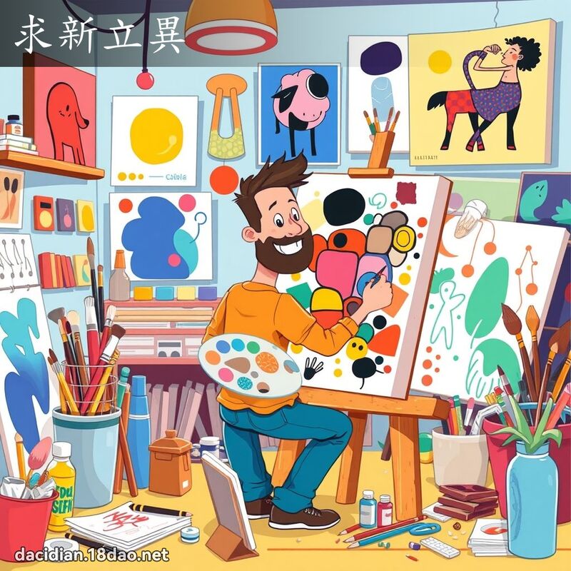 求新立異 - 國語大辭典配圖
