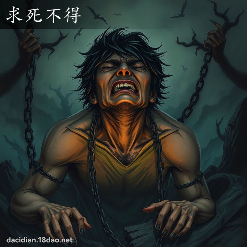 求死不得 - 國語大辭典配圖