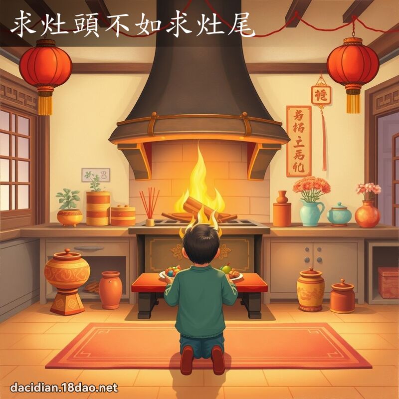 求灶頭不如求灶尾 - 國語大辭典配圖