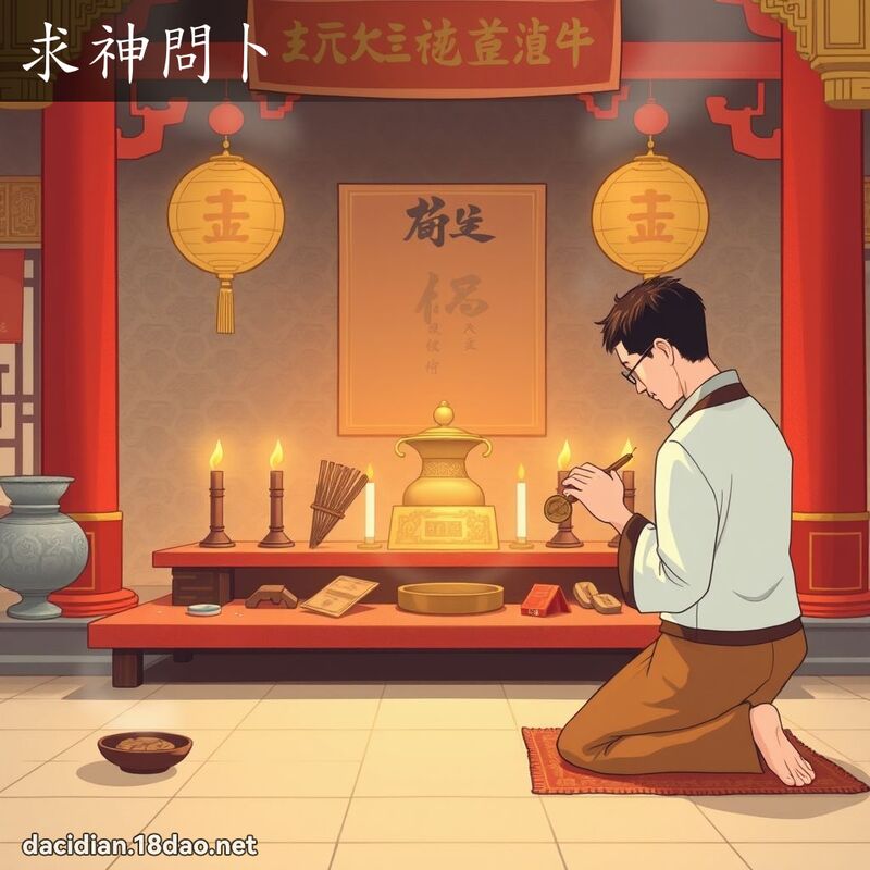 求神問卜 - 國語大辭典配圖