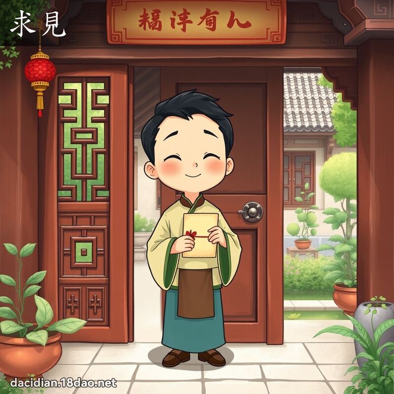求见 - 国语大辞典配图