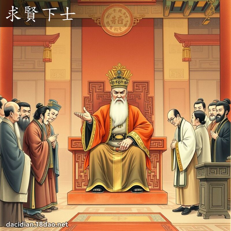 求賢下士 - 國語大辭典配圖