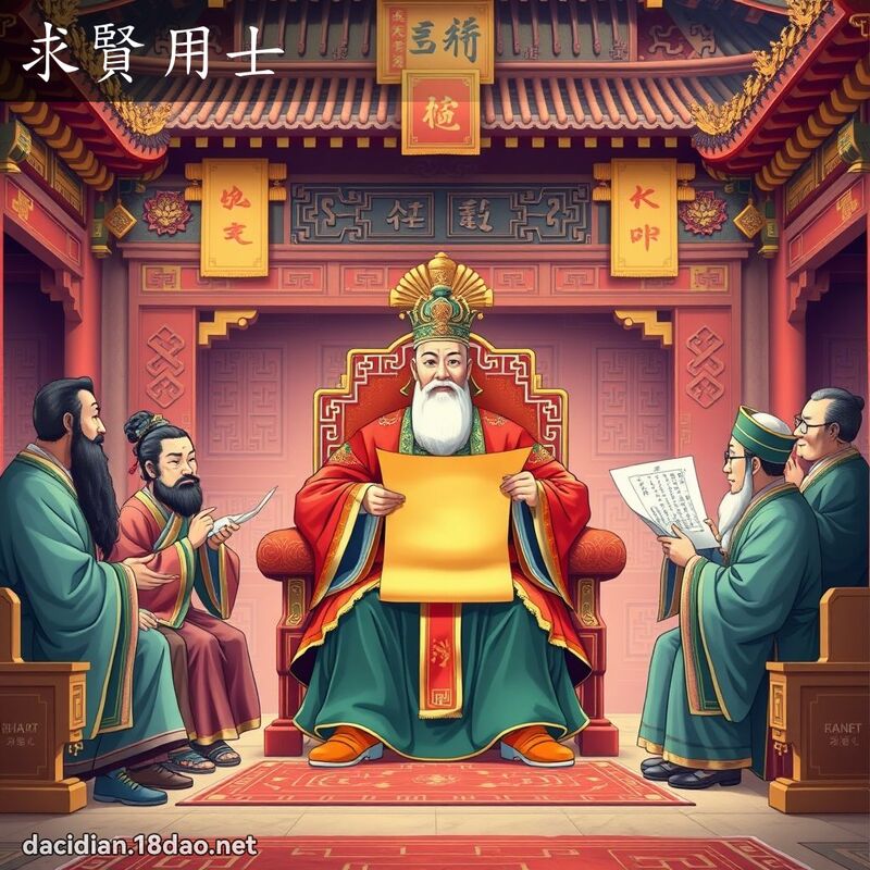 求賢用士 - 國語大辭典配圖