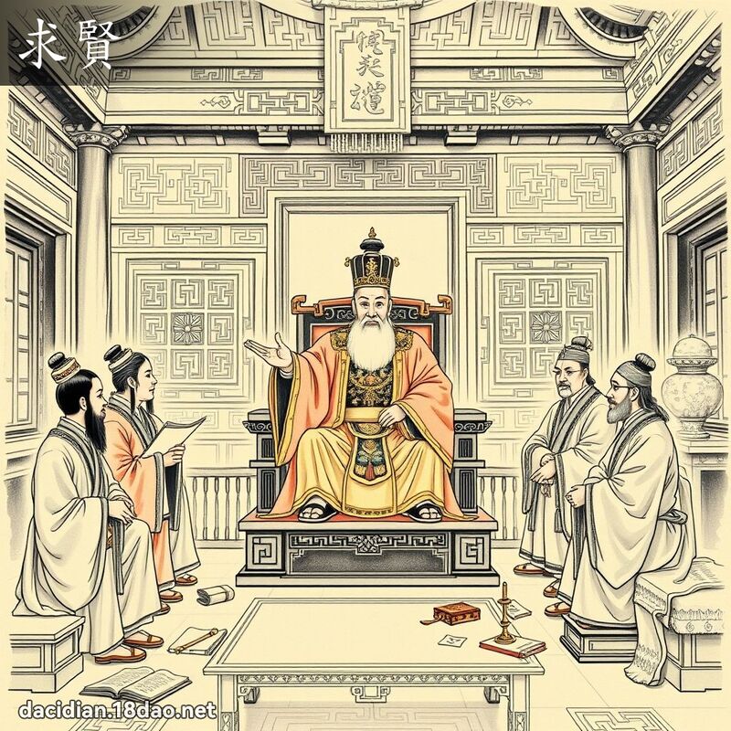 求賢 - 國語大辭典配圖