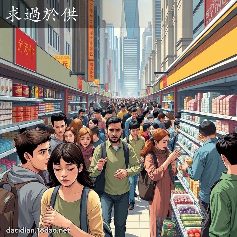求過於供 - 國語大辭典配圖