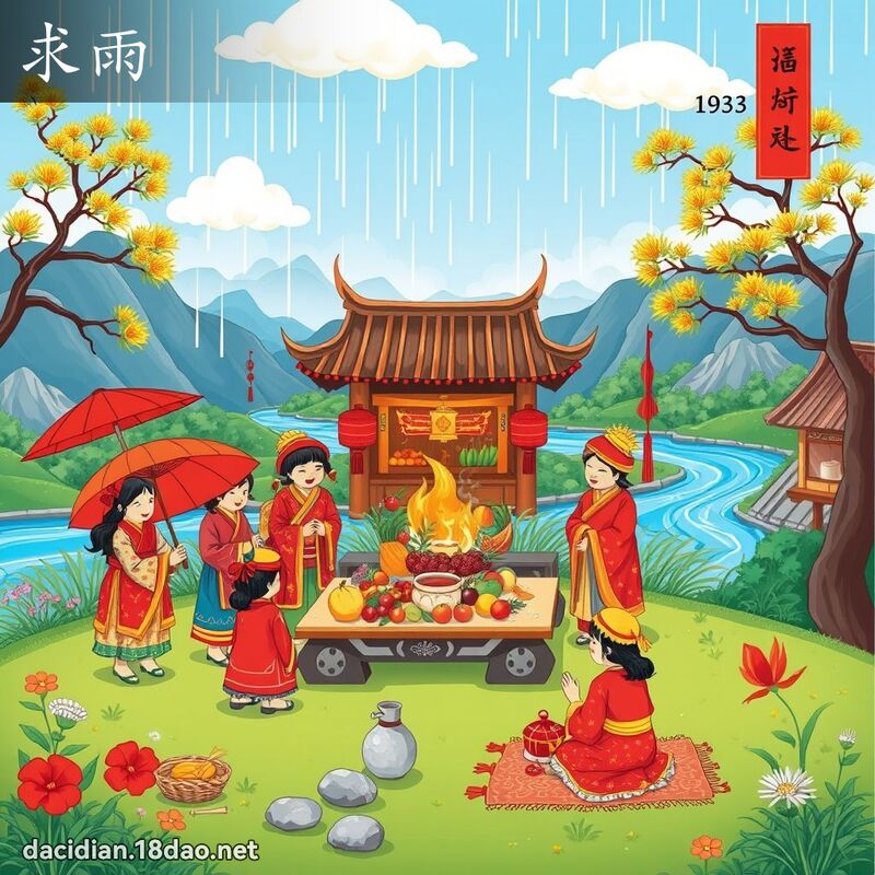 求雨 - 国语大辞典配图