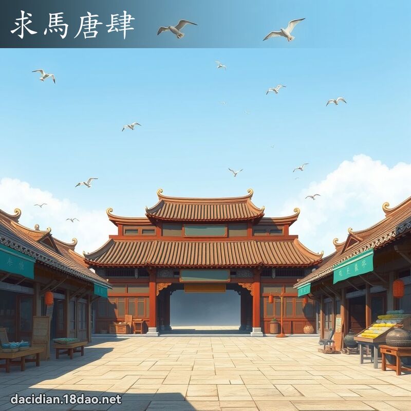 求马唐肆 - 国语大辞典配图