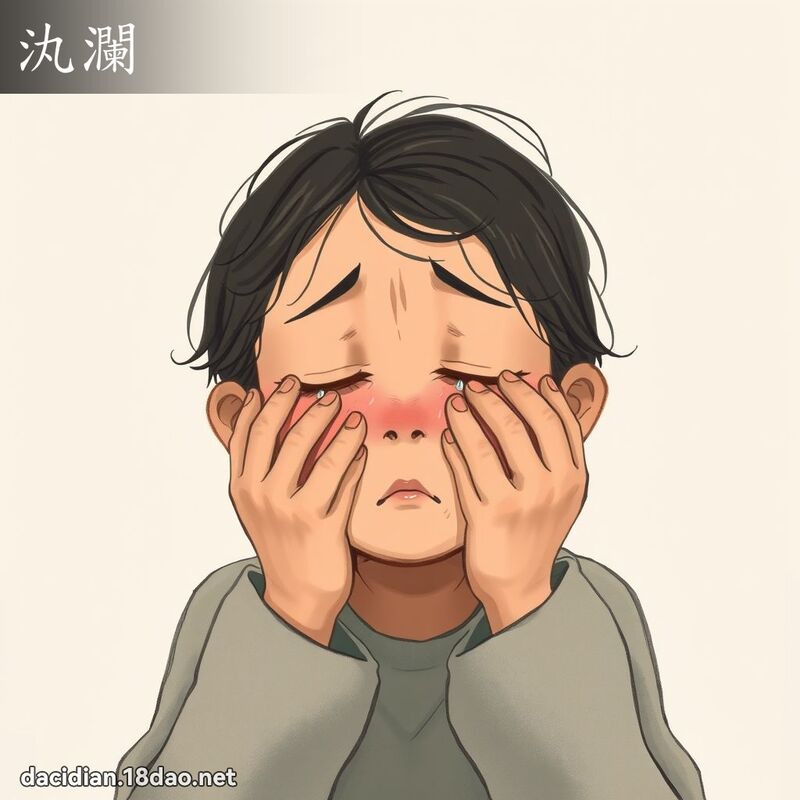汍瀾 - 國語大辭典配圖