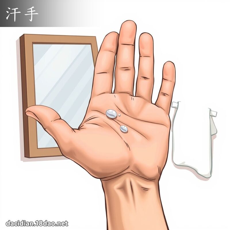 汗手 - 國語大辭典配圖
