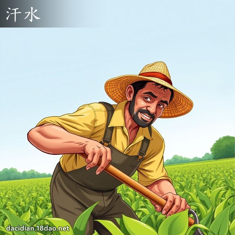 汗水 - 國語大辭典配圖