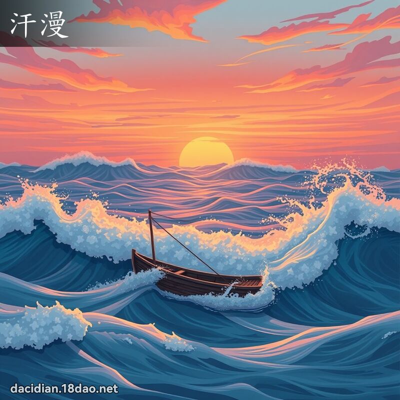 汗漫 - 國語大辭典配圖