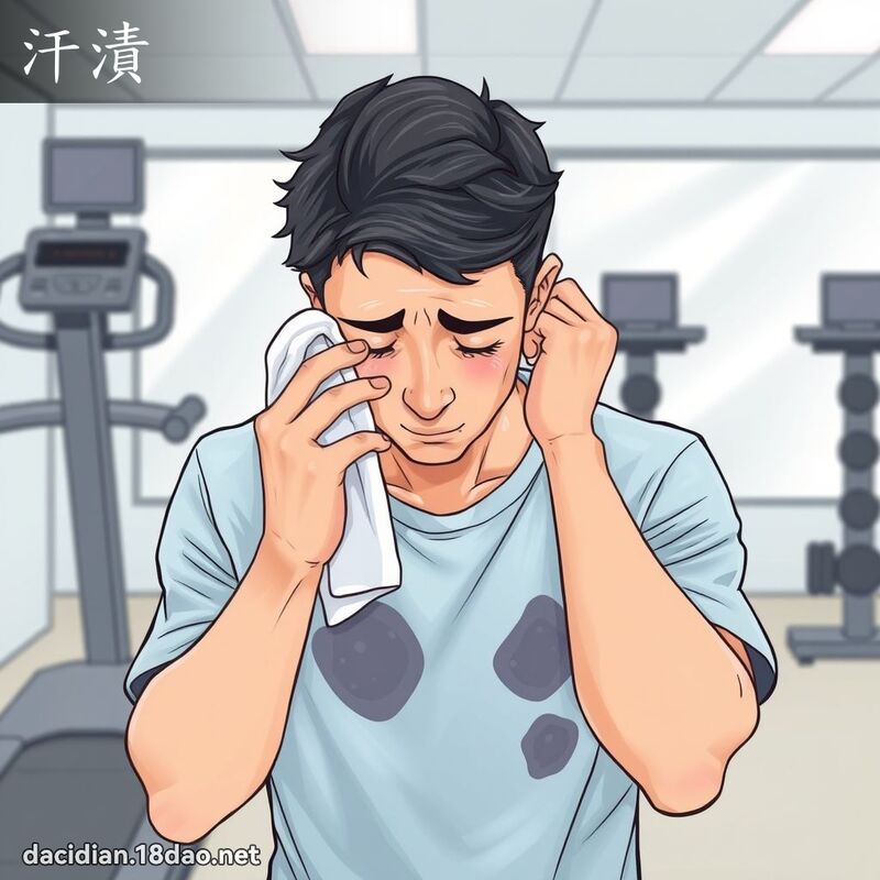 汗渍 - 国语大辞典配图