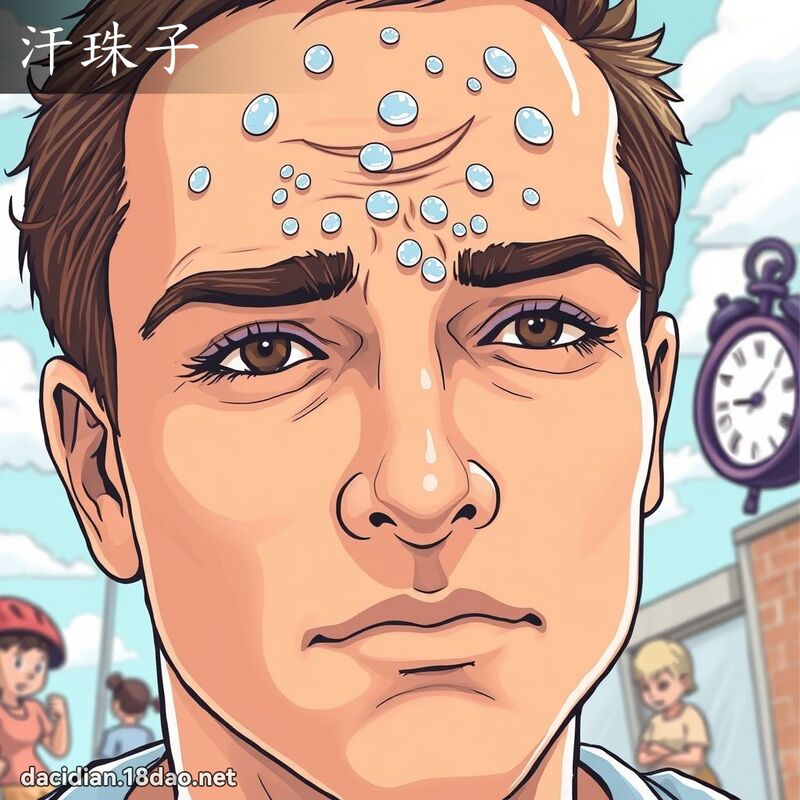 汗珠子 - 國語大辭典配圖