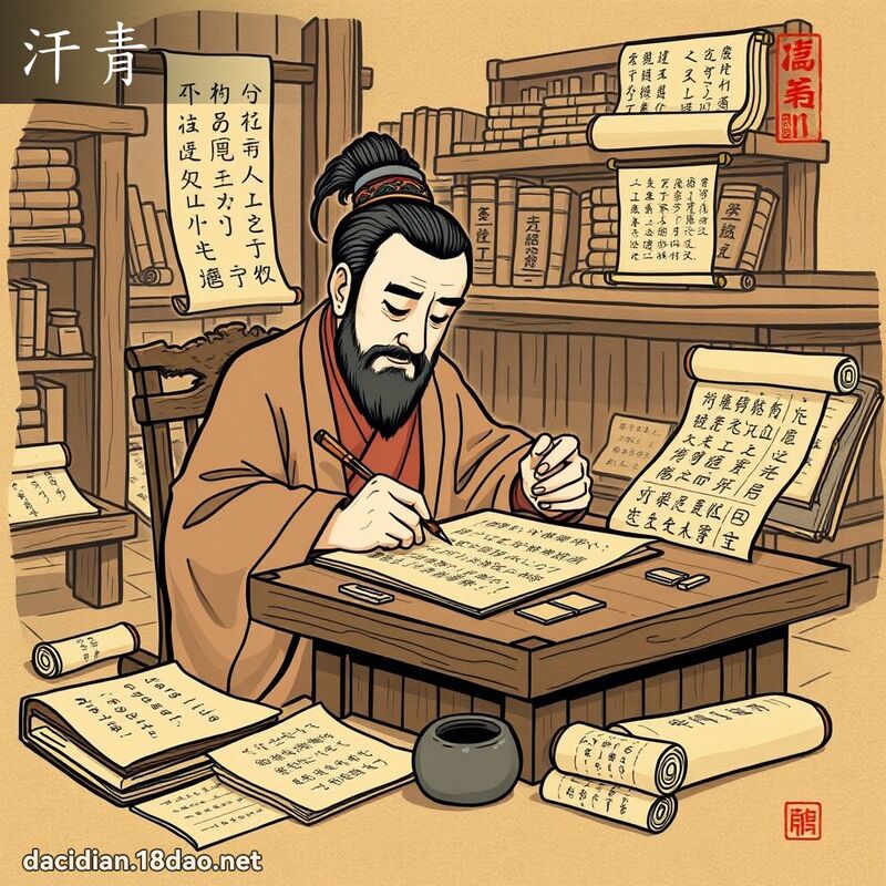 汗青 - 国语大辞典配图