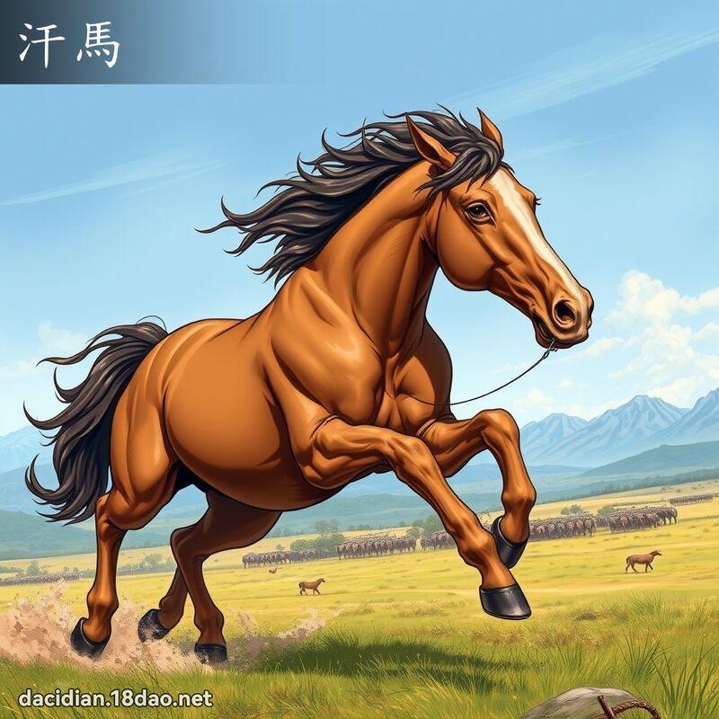 汗馬 - 國語大辭典配圖