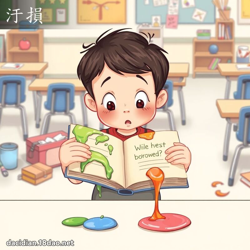 汙损 - 国语大辞典配图