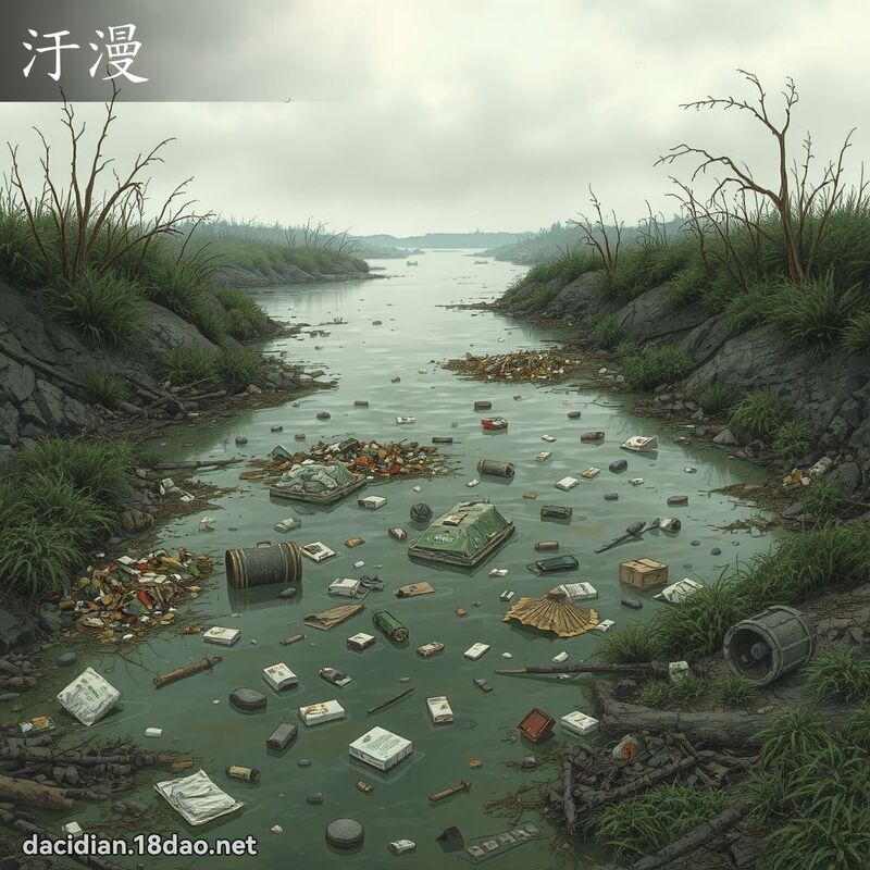 汙漫 - 國語大辭典配圖