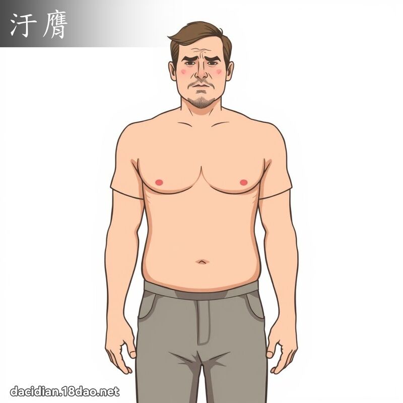 汙膺 - 国语大辞典配图
