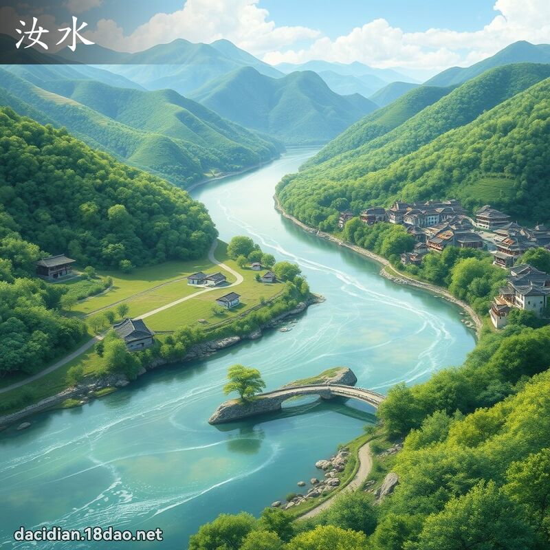 汝水 - 國語大辭典配圖