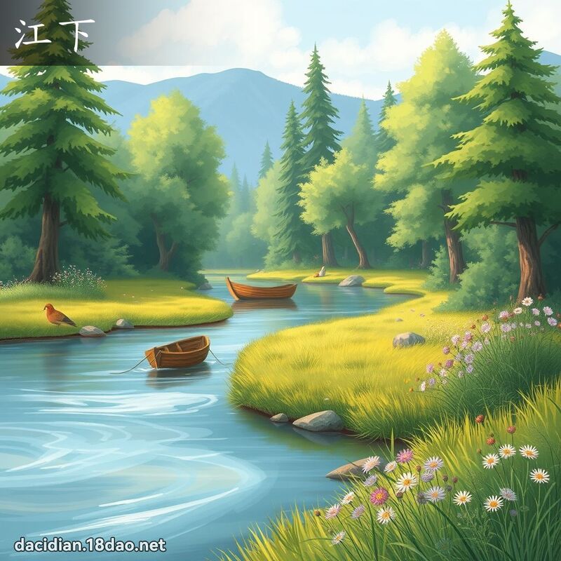 江下 - 國語大辭典配圖