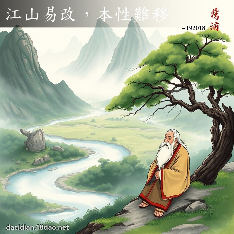 江山易改，本性難移 - 國語大辭典配圖