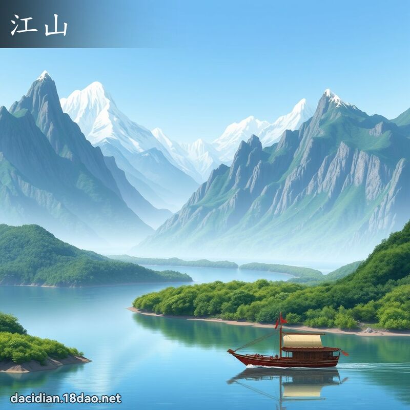 江山 - 國語大辭典配圖