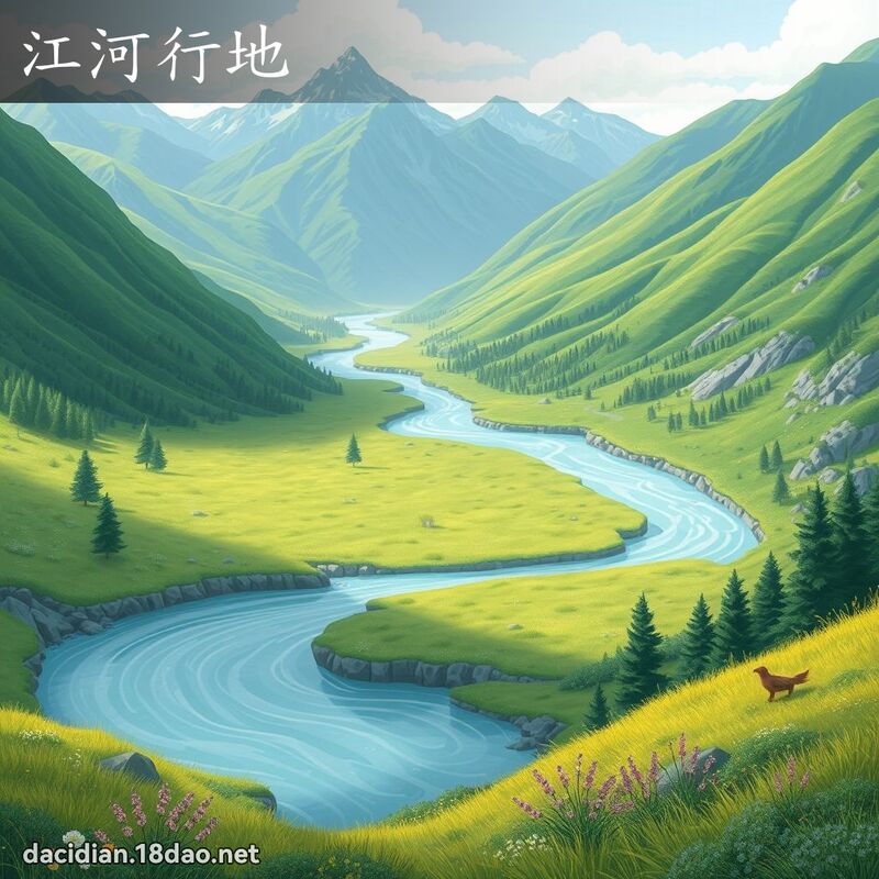 江河行地 - 國語大辭典配圖