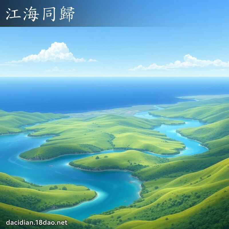 江海同归 - 国语大辞典配图
