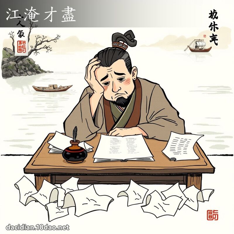 江淹才盡 - 國語大辭典配圖