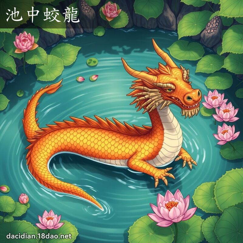 池中蛟龍 - 國語大辭典配圖