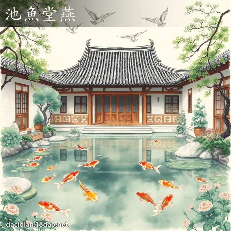 池魚堂燕 - 國語大辭典配圖