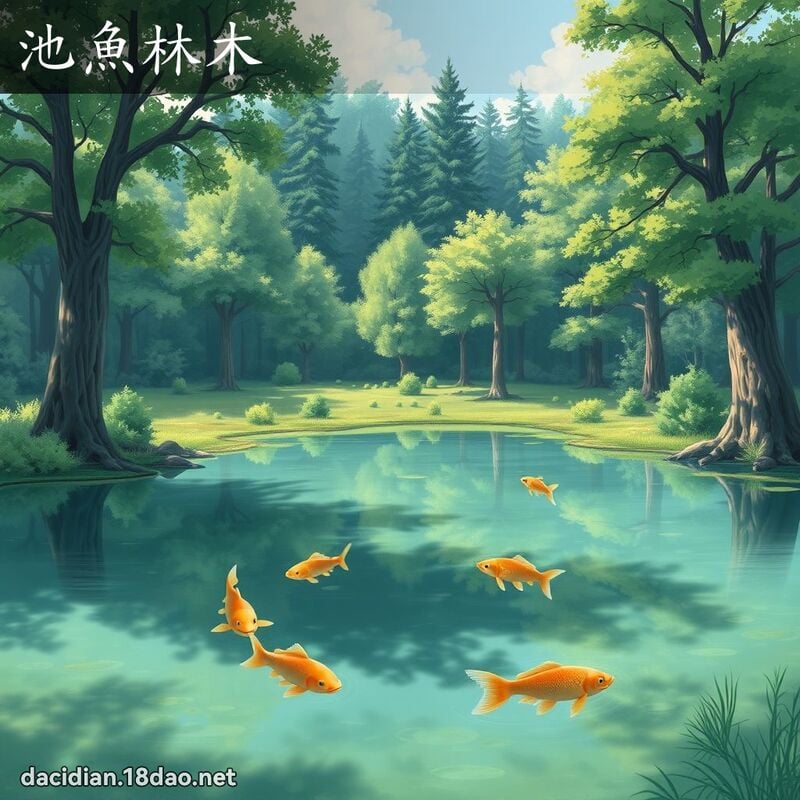 池鱼林木 - 国语大辞典配图