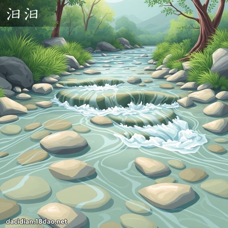 汩汩 - 國語大辭典配圖