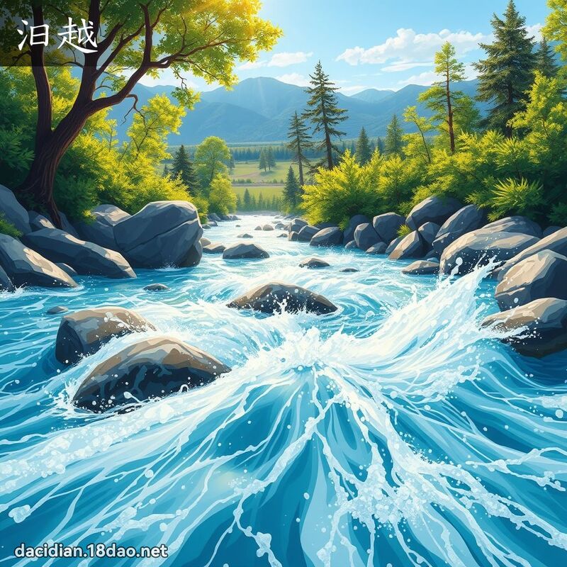 汩越 - 国语大辞典配图