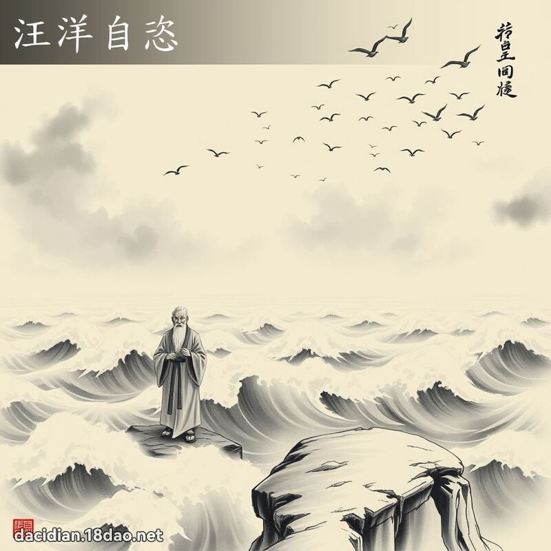 汪洋自恣 - 国语大辞典配图