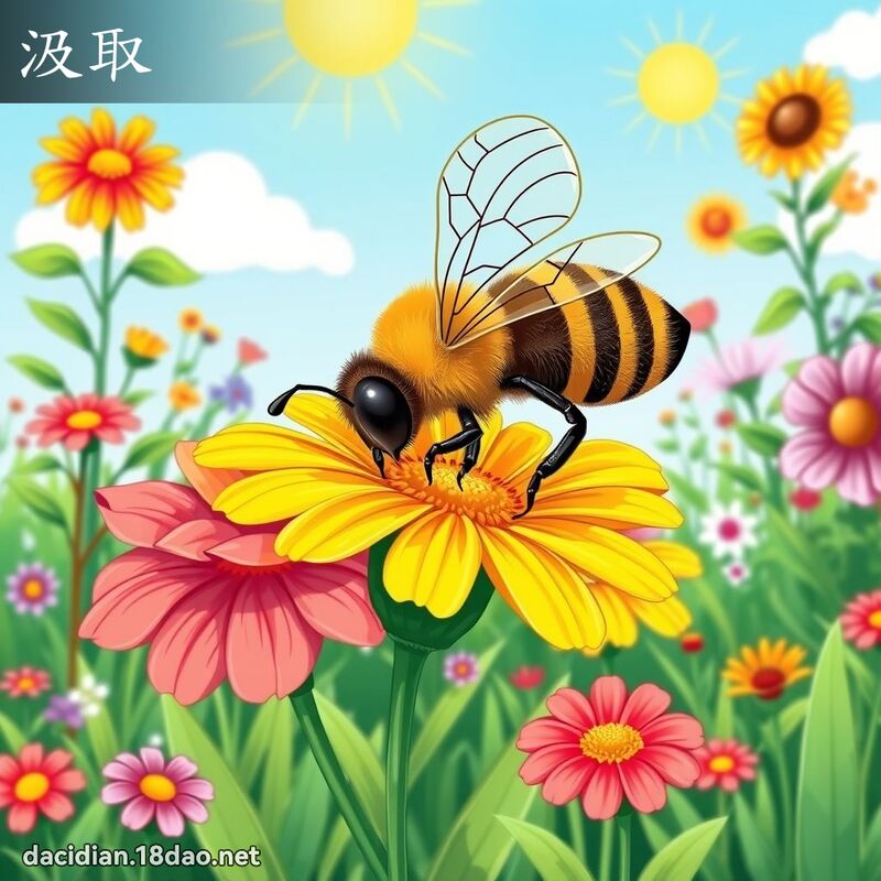 汲取 - 国语大辞典配图