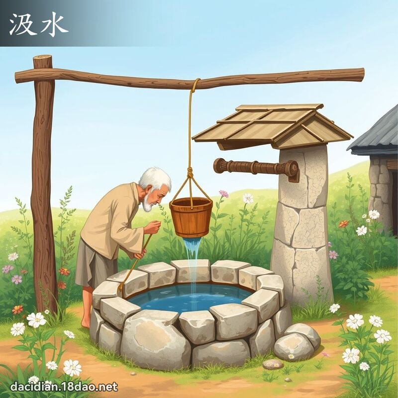 汲水 - 国语大辞典配图