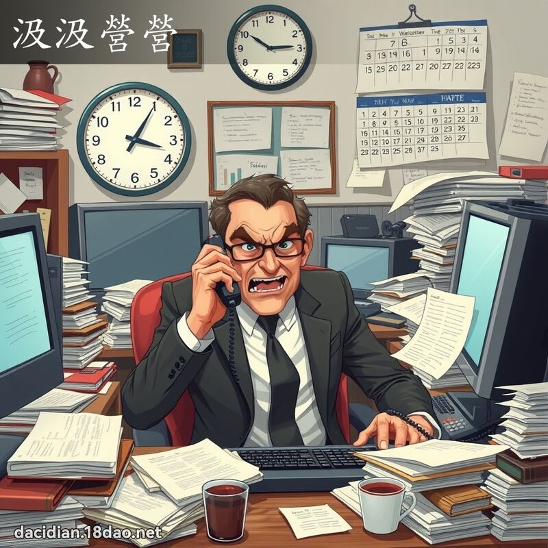 汲汲營營 - 國語大辭典配圖