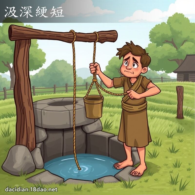 汲深綆短 - 國語大辭典配圖