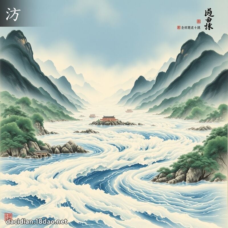 汸 - 國語大辭典配圖