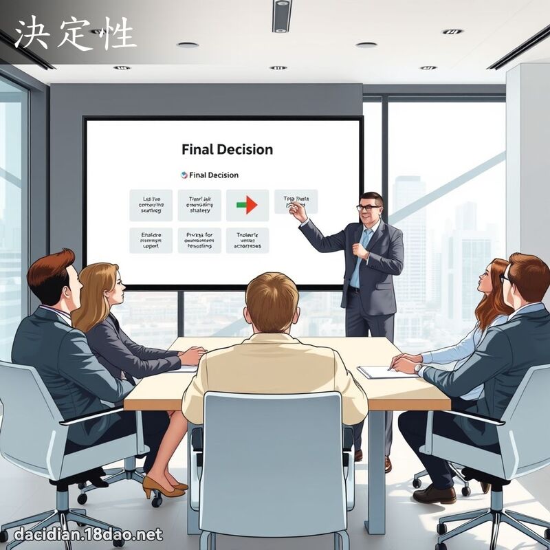 決定性 - 國語大辭典配圖