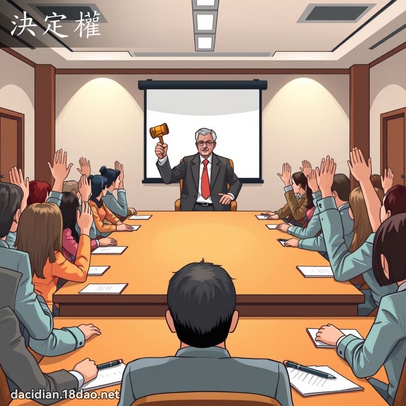 決定權 - 國語大辭典配圖